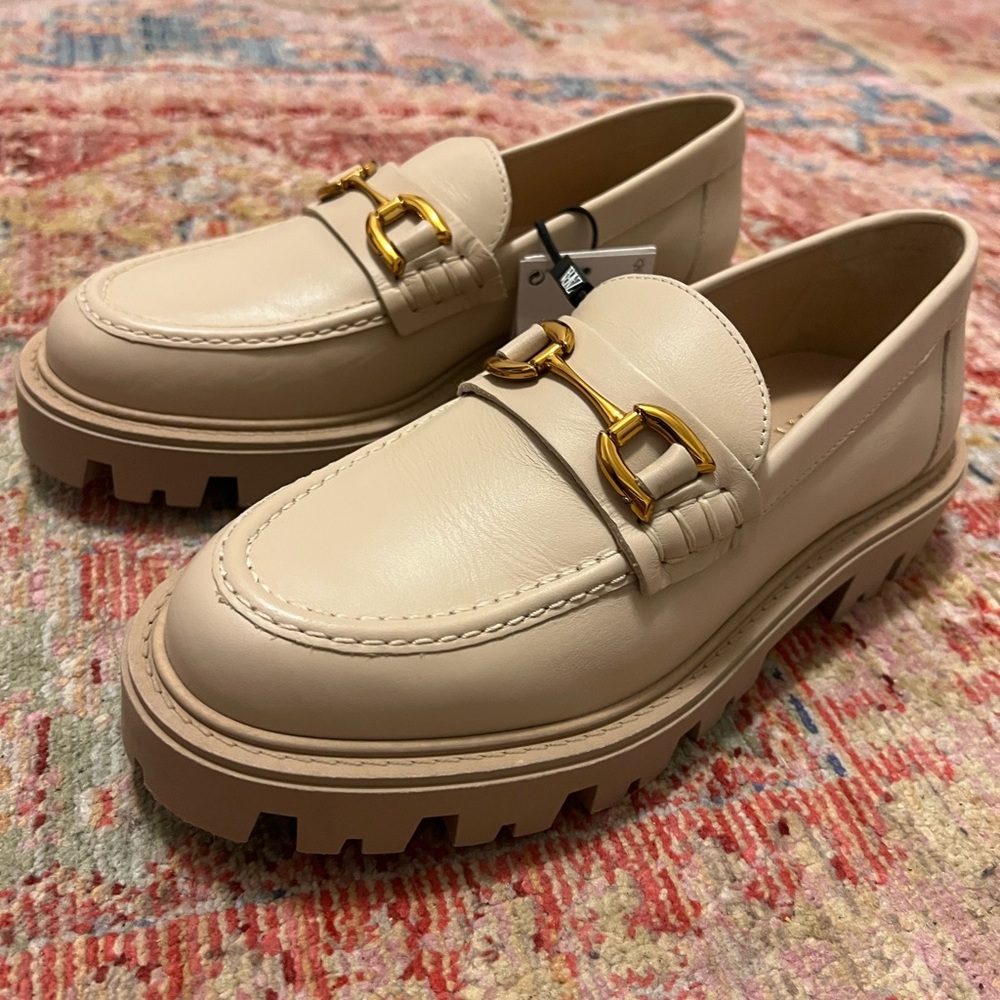NEW ✨ Leather Lug Loafers - Zara